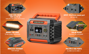 Lithium Ion <b>Solar</b> Bank MPPT <b>Controller</b>-Portable for Car Home Use Pure Sine Wave Jump - Product Image 6