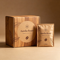 Boîte d'emballage personnalisée résistante à l'humidité, boîte de vente au détail laminée pour les capsules de café et les capsules d'espresso