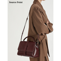 Sac à bandoulière en cuir vintage pour femme, avec fermeture magnétique, sac messager à porter en travers du corps
