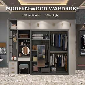 Armoire de vestiaire au design moderne pour chambre à coucher, mobilier de haute qualité et gain de place - Product Image 2