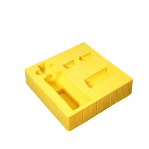 Caja de embalaje de plástico personalizada con interior flocado para almacenamiento y protección de botellas de vino - Product Image 1