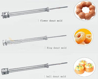 Vente chaude entièrement automatique boule industrielle fleur anneau Mochi beignet friture manuel beignet Machine