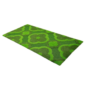 Tapis d'herbe artificielle réaliste à motif circulaire pour pelouse et jardin extérieurs - Product Image 5