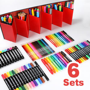 GXIN P019T7 fabrika doğrudan tedarik seti de arte 86 parça sanat kiti çocuklar çizim çocuklar için DIY eğitim ekran kutusu sanat seti - Product Image 3