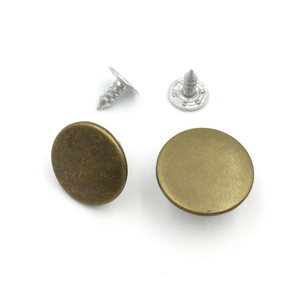 Botón de Latón Personalizado con Logotipo, Forma Plana Plateada de 17 mm para Jeans de <span class=keywords><strong>Hombre</strong></span> - Product Image 4