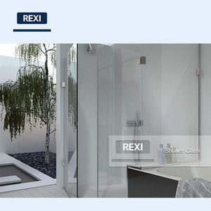 กระจกอาบน้ำเซรามิกทรงสี่เหลี่ยมแบบเปิดโล่งไร้กรอบความหนา8มม.-12มม. - Product Image 4