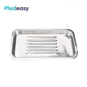 Plateau rénal carré en acier inoxydable 304 Medeasy Medical, plateau à instruments, bol à médicaments pour opérations dentaires, vétérinaires et chirurgicales - Product Image 4