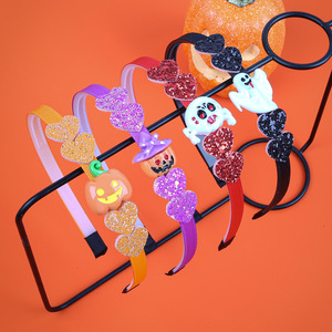 Dibujos animados <span class=keywords><strong>Daemon</strong></span> jugar trucos banda para el cabello Halloween calabaza fantasma diadema lentejuelas amor estrella banda para el cabello fiesta accesorios para el cabello - Product Image 5