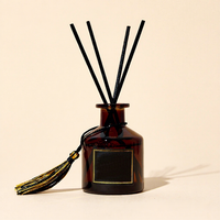 Diffuseur à roseaux en verre, flacon d'arôme vide, pot de parfum 50ml 100ml 150ml, logo personnalisé, transparent, luxe, décoration maison, bureau, hôtel, cadeau