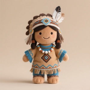 Tùy chỉnh bản địa <span class=keywords><strong>American</strong></span> lấy cảm hứng từ con búp bê sang trọng Đồ chơi mềm tùy chỉnh bản địa theo chủ đề con búp bê sang trọng cho món quà độc đáo - Product Image 5