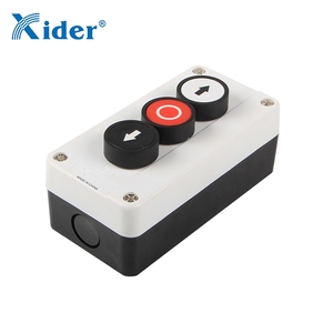 XAL-B334 Black and White Arrow <strong>Push</strong> <strong>Button</strong> <strong>Box</strong> 3 Hole Control Station - Product Image 3
