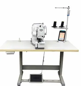 Máquina de coser con botón de ojo de puño de camisa OREN Equipo de ojal de accionamiento recto de computadora