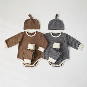 Conjunto de Ropa de Bebé de 3 Piezas al por Mayor, Conjuntos de Ropa de Bebé de Algodón de Manga Larga para Recién Nacidos, Niños y Niñas - Product Image 6