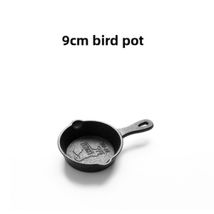 Ensemble d'ustensiles de cuisine classique en <span class=keywords><strong>fonte</strong></span> de style ancien petite poêle à oeufs antiadhésive avec poêle à éclaboussures d'huile domestique en métal non revêtu - Product Image 4