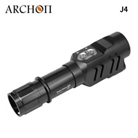 Lampe de plongée ARCHON J4 rechargeable, étanche à 200 m, lumière sous-marine blanche/verte/rouge 3-en-1, 3500 lumens, recherche sous-marine