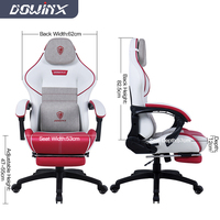 Chaise de jeu PC E-sport de haute qualité et bon marché Chaise de jeu réglable ergonomique avec massage et repose-pieds