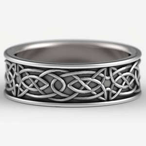 Anello Nuziale H204 in Acciaio Inossidabile con Design ad Ali, Stile Antico, Unisex, Senza Pietre, Anello di Fidanzamento alla Moda - Product Image 3