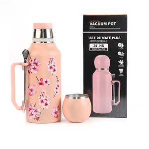 Vente en gros d'usine - Tasse à yerba maté en acier inoxydable sous vide de 1300 ml pour le thé et le café, idéale pour les voyages et l'usage quotidien - Product Image 1