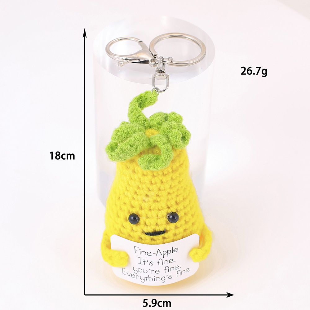 Porte-clés drôle d'ananas