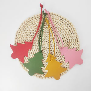 Новогодняя елка украшения искусственная кожа Дерево Подвески Новинка бизнес рекламные подарки - Product Image 4