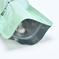 Sac à café CustomFactory avec valve et fermeture éclair imprimé à fond plat debout emballage en plastique pochette en feuille d'aluminium
