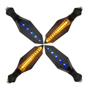 Luz de señal de giro Universal de 12V, luz LED intermitente de agua corriente para Moto, luz indicadora de motocicleta Bendablet para <span class=keywords><strong>Honda</strong></span> - Product Image 2