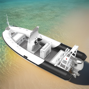 Vente en gros Certification CE 20ft 18ft 560 PVC orque Hypalon Tube Gonflable V Profond Soudé <span class=keywords><strong>Console</strong></span> Aluminium Rib Bateau avec Moteur - Product Image 1