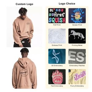 เสื้อฮู้ดดี้ผ้าฟลีซสีกากีแบบมีกระเป๋าแยก  ขนาดใหญ่พิเศษ  ผลิตตามสั่ง ปักโลโก้  สำหรับกีฬาและสตรีทแวร์ฤดูหนาว  ผลิตจากผ้าฝ้าย 100% เป็นมิตรต่อสิ่งแวดล้อม ขายส่ง - Product Image 3