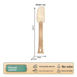 Outils de pâtisserie : Spatule à crème, pinceau pour le visage, pinceau à huile en silicone, racloir – Ensemble de deux pièces, compatible lave-vaisselle - Product Image 6