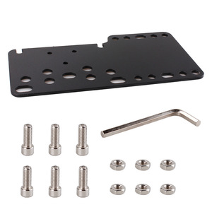 Plaque adaptatrice de frein à main pour simulateur de course en alliage d'aluminium avec position multi-trous pour montage de manette de jeu PC - Product Image 5