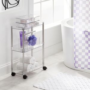Multi Functional Bathroom Portable Plastic Organizer <b>Storage</b> <b>Shower</b> Basket Kitchen Multipurpose Desktop Basket with Handle - Product Image 2