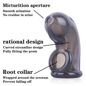 Silikon Dildos Sexspielzeug für Männer Scrotal Binding Männliche Keuschheit käfige verhindern Erektion Sex Produkte - Product Image 5