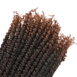 Extensions de cheveux synthétiques pré-tressées Water Wave pour femmes, Passion <span class=keywords><strong>Twist</strong></span>, cheveux à crocheter, vente chaude - Product Image 6
