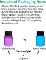 Poudre Luminescente Sans Toxine à Absorption Rapide de la Lumière Solaire, Pigment Phosphorescent pour Projets de Résine Époxy et Peinture d'Ongles