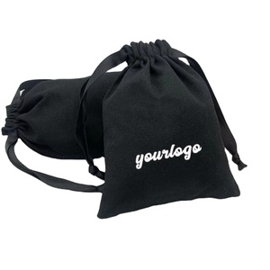 Bolsa de Regalo de Lona de Algodón Ecológica y Duradera con Cordón, Impresa con Logotipo Personalizado, para Empacar Celulares y Aretes - Product Image 1