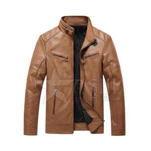 Chaqueta de cuero de moda de invierno personalizada para hombre de la mejor calidad del precio chaqueta de cuero con capucha de piel de vaca hecha en Pakistán - Product Image 2