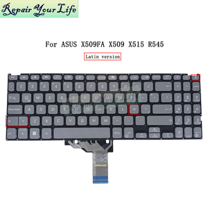 La Latin NO backlit คีย์บอร์ดแล็ปท็อปสำหรับ Asus X509 X509FA <span class=keywords><strong>X515</strong></span> R545 X545FJ X509DJ X509JB X509JA แป้นพิมพ์0KNB0-510XLA00 X515DA - Product Image 2