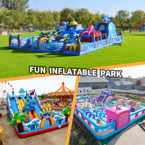 Château gonflable personnalisé, trampoline gonflable pas cher, grand parc aquatique, jeu amusant, unisexe, vente directe d'usine - Product Image 4