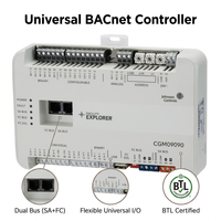 Controlador Ethernet Flexible de Uso General de 18 Puntos F4-CGE09090-0 para BACnet SC/IP, Doble Puerto, MRP, HVAC, Edificios