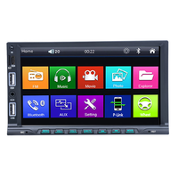 Autoradio Jiawell 2 Din 7 pouces avec écran tactile, kit mains libres et chargeur de voiture, radio AM/FM, double USB, lecteur MP3/MP4