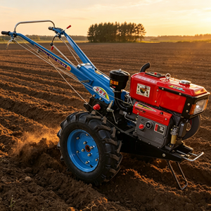 Tracteur diesel à conducteur marchant à pied avec attache pour planteuse de pommes de terre pour une plantation efficace des cultures et une pose efficace des semences - Product Image 1