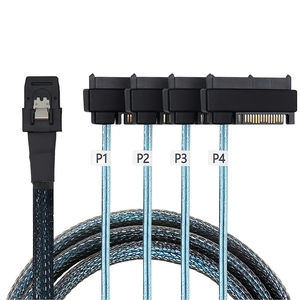 Câble haute vitesse Mini SAS 36 broches SFF-8087 vers SFF-8482 pour connexion de disque dur, <span class=keywords><strong>SSD</strong></span>, carte mère de serveur et RAID - Product Image 1