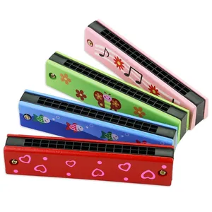 16 lỗ dễ thương Harmonica nhạc cụ Montessori giáo dục đồ chơi phim hoạt hình mô hình trẻ em gió cụ trẻ em Quà tặng trẻ em