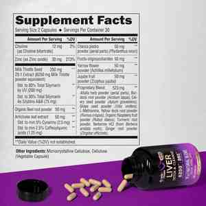 Cápsulas de desintoxicación de hígado vegetariano OEM para soporte de la salud Reparación de limpieza de vitaminas Etiqueta privada certificada para todos los recién nacidos - Product Image 2