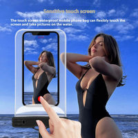 Étui de téléphone professionnel étanche en TPU+PC, personnalisable avec logo, pour la natation