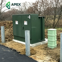 Transformateur sur socle de 800 kVA, triphasé, 12,47 kV vers 208Y/120 V, conforme à la norme ANSI C57.12.34, DOE 2016, type transformateur sur socle
