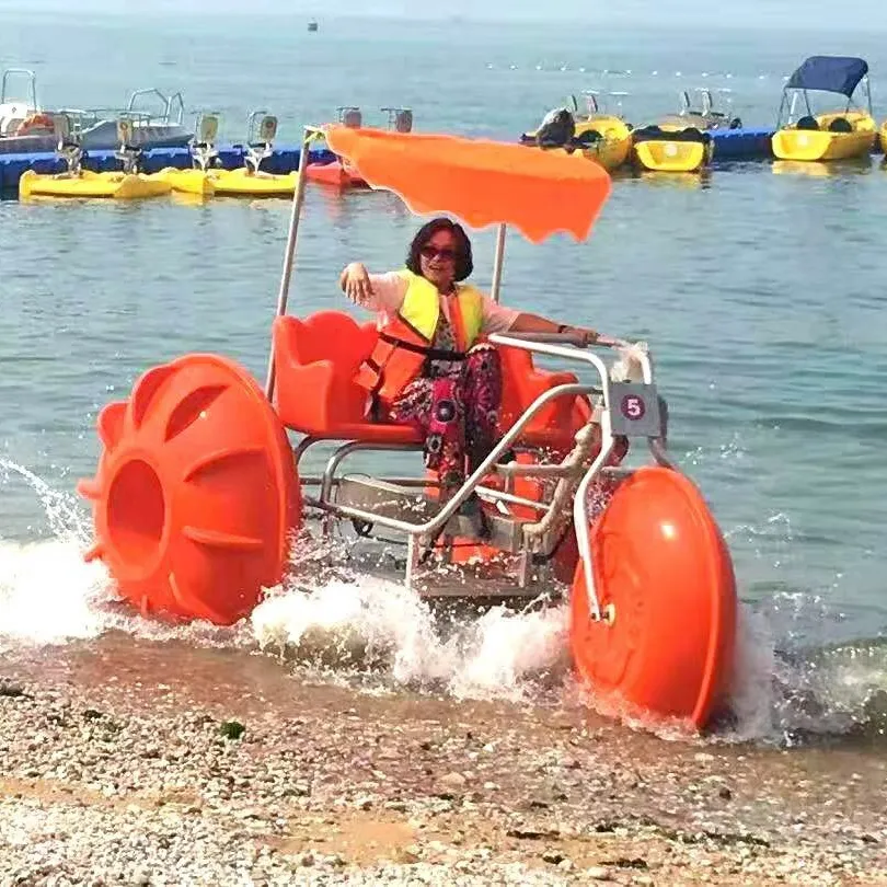 Jogo de água com 3 rodas grandes, bicicleta de água para crianças e adultos, com pedal de barco, triciclo à venda