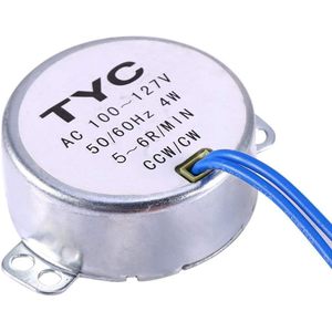 มอเตอร์ซิงโครนัสสีน้ำเงินแบบ Naive ขนาด 42 มม. 5-6 รอบต่อนาที 100-127V AC เฟสเดียว แบบติดตั้งบนแผง สำหรับงานโมเดลหรือโครงการโรงเรียน - Product Image 6