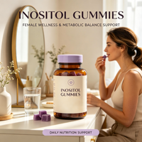 Gummies au complexe d'inositol enrichies en folate pour le bien-être des femmes
