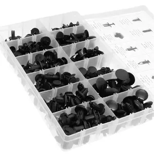 240PCS Auto-Halter clips & Kunststoff-Befestigungs satz-Auto Push Pin Nieten Set HE01